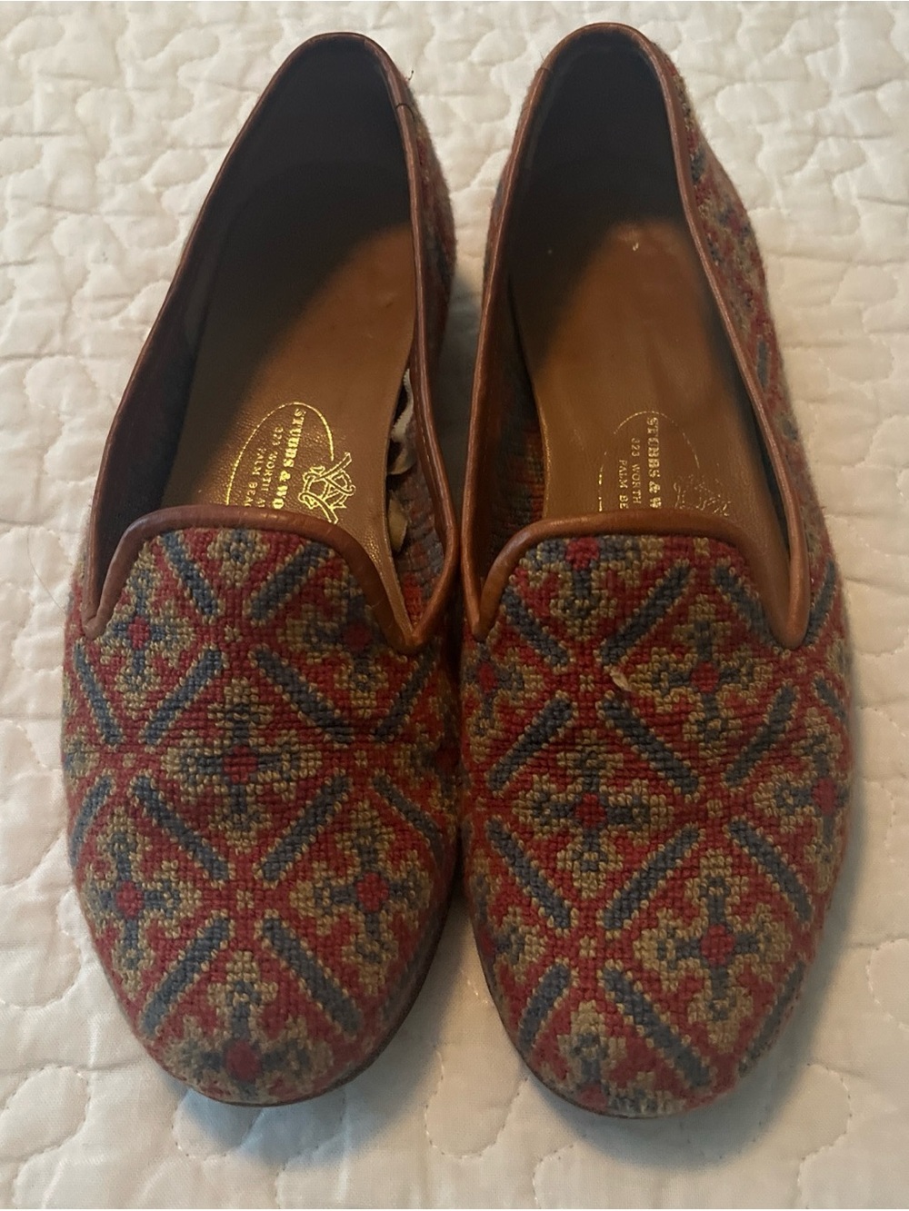 Women’s Stubbs & Wootton Loafers, Size 6